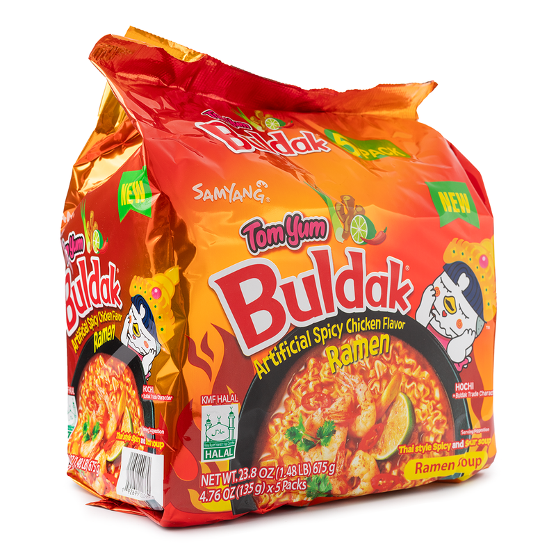 Samyang BuldakTom Yum Chicken Stir Fried Ramen 4.94 oz * 8count x5 packs 40bags/case