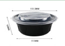 OleGreen PLASTIC BOWL WITH LID 24 OZ 7 1/4"   Large case 300 combo/Case
