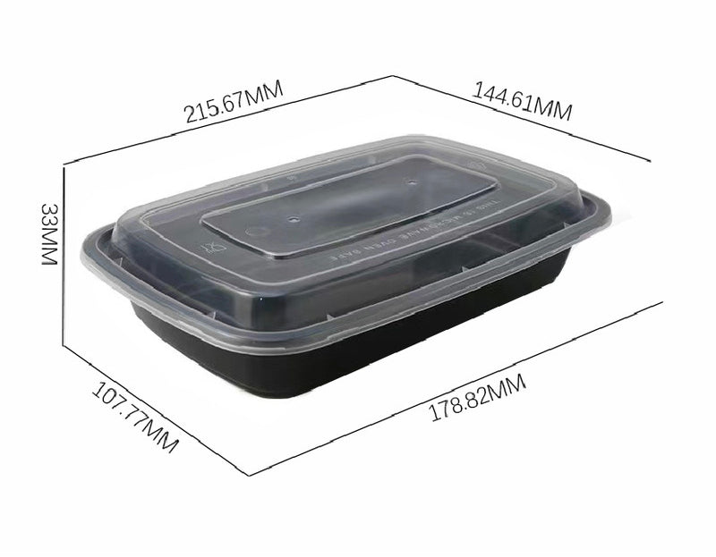 OleGreen 28OZ PLASTIC FOOD CONTAINER WITH LID 150 combo/Case