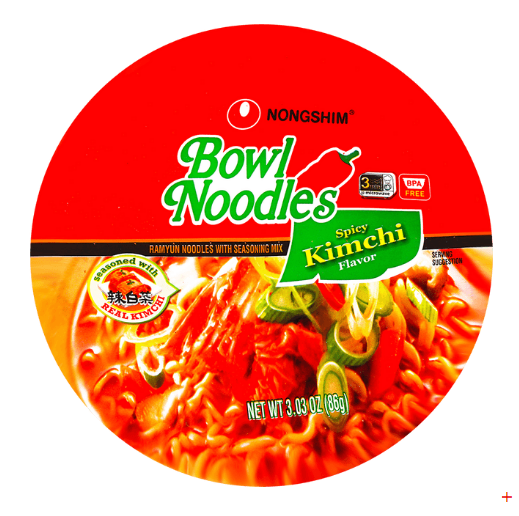 Bowl Noodles Soup Kimchi Flavor 86g*12 count case