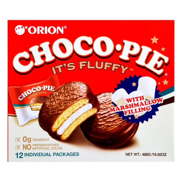 Choco Pie with Fluffy Marshmallow Filling - Korean Dessert Case 8boxes